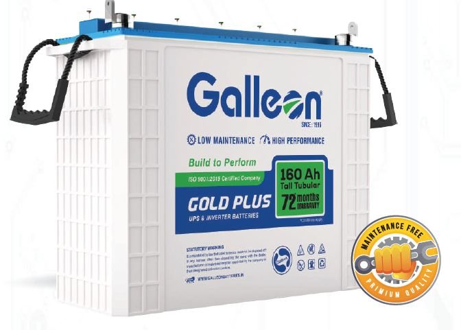Galleon Gold Plus Tall Tubular Battery